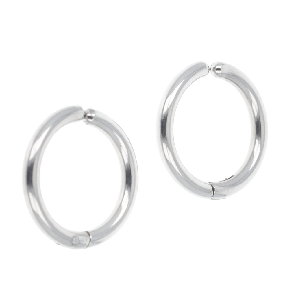 19mm stainless steel hoop earrings