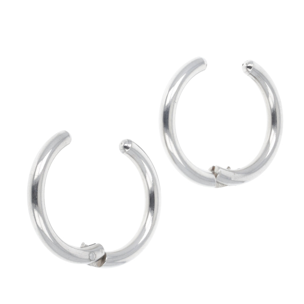 19mm stainless steel hoop earrings