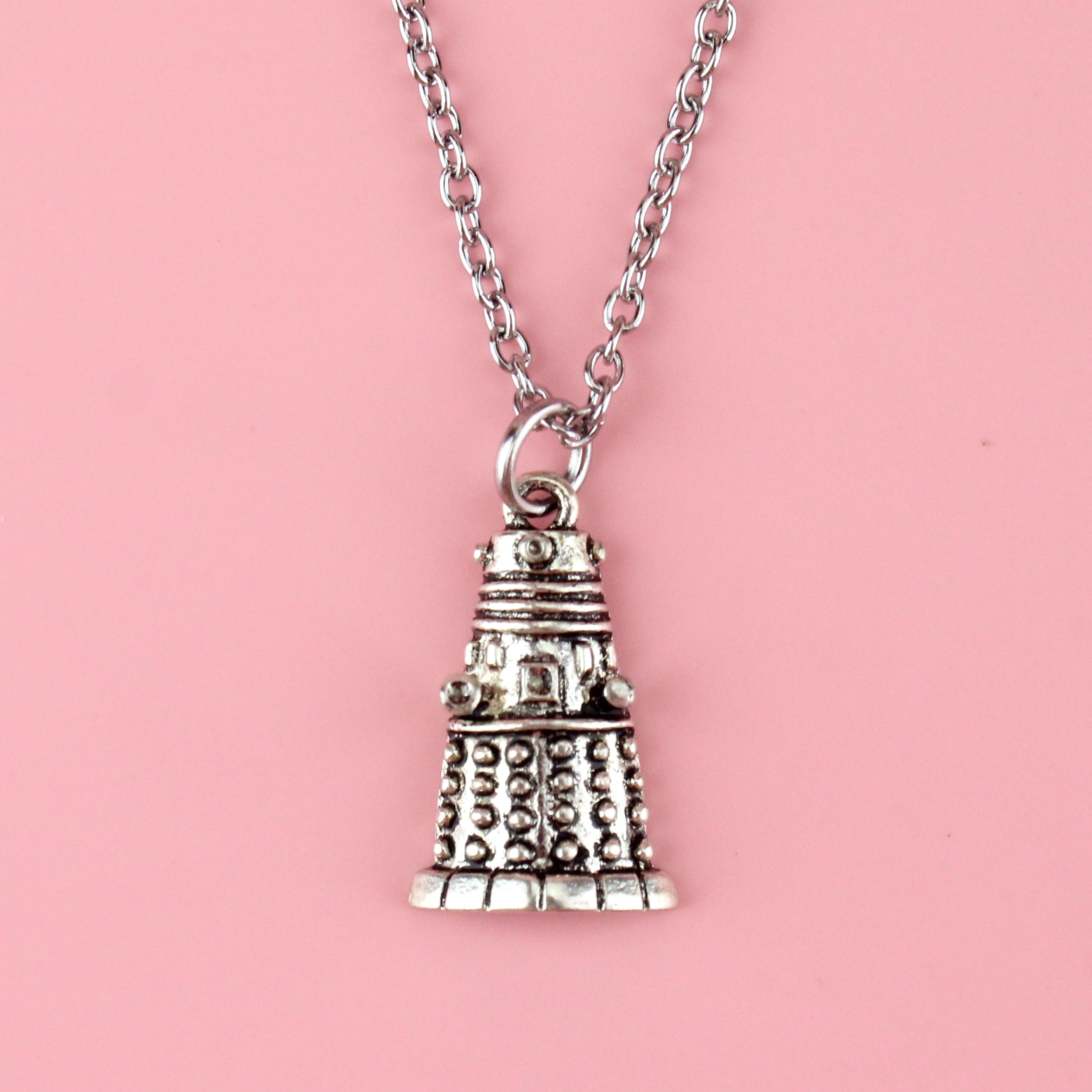 Sterling Silver Bell Pendant Necklace
