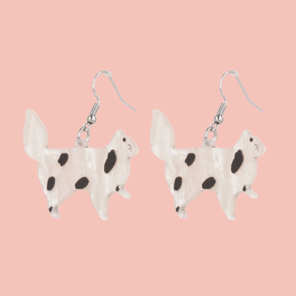 Catitude Earrings - Sour Cherry