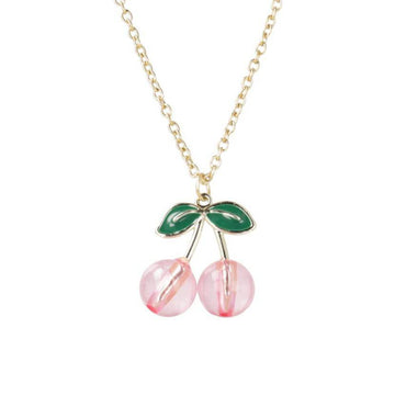 Pink Perfection Cherry Necklace - Sour Cherry