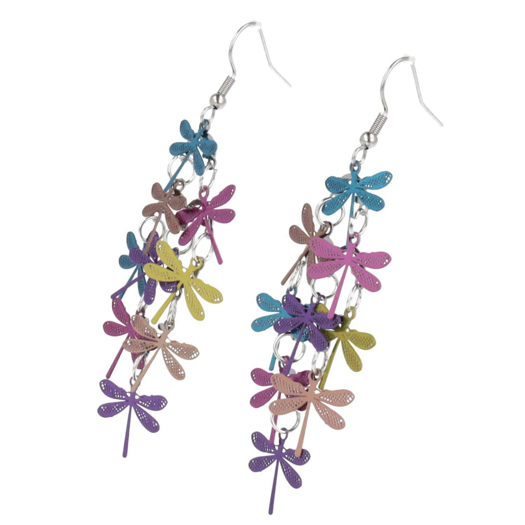 Bright Dragonfly Earrings - Sour Cherry