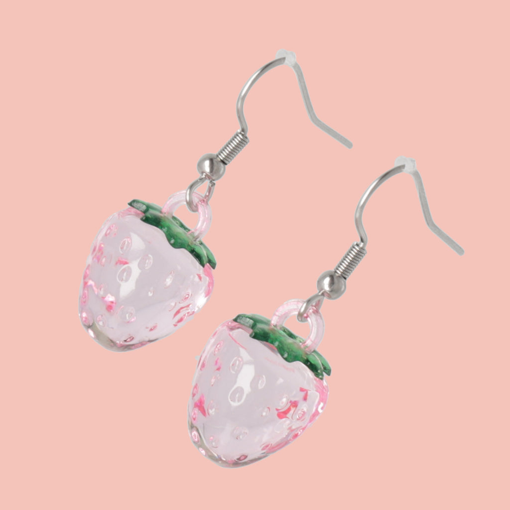 Light Pink Berry Nice Earrings - Sour Cherry