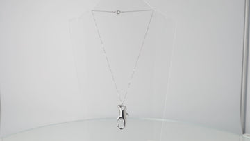 Stainless steel chain with a base metal shark pendant