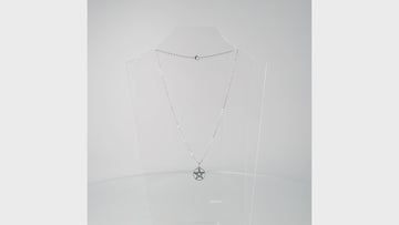 360 view of Pentagram pendant on a stainless steel chain