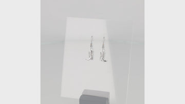 Silver cowboy boot charms on stainless steel earwires