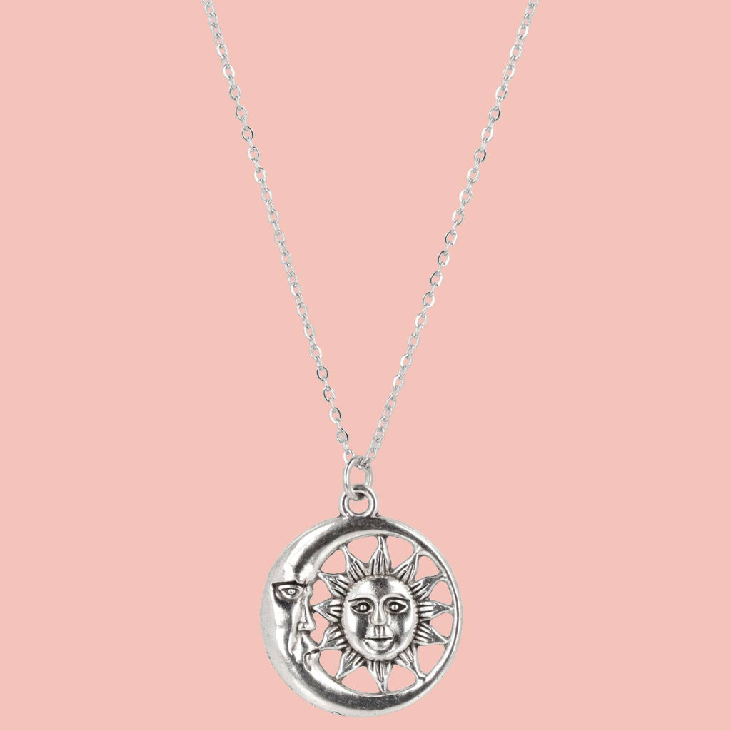 Sun & Moon Necklace - Sour Cherry