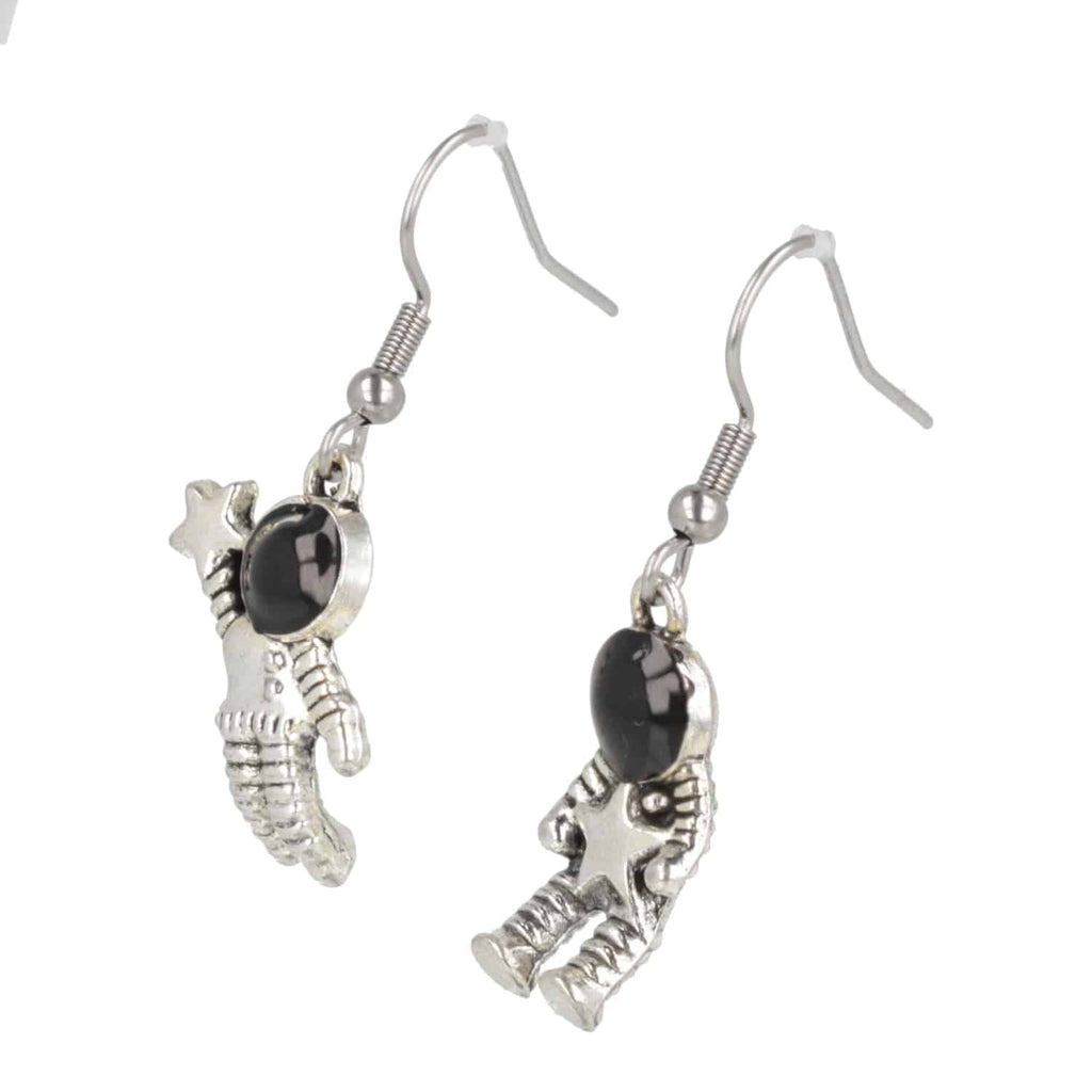 To Infinity Astronaut Earrings - Sour Cherry