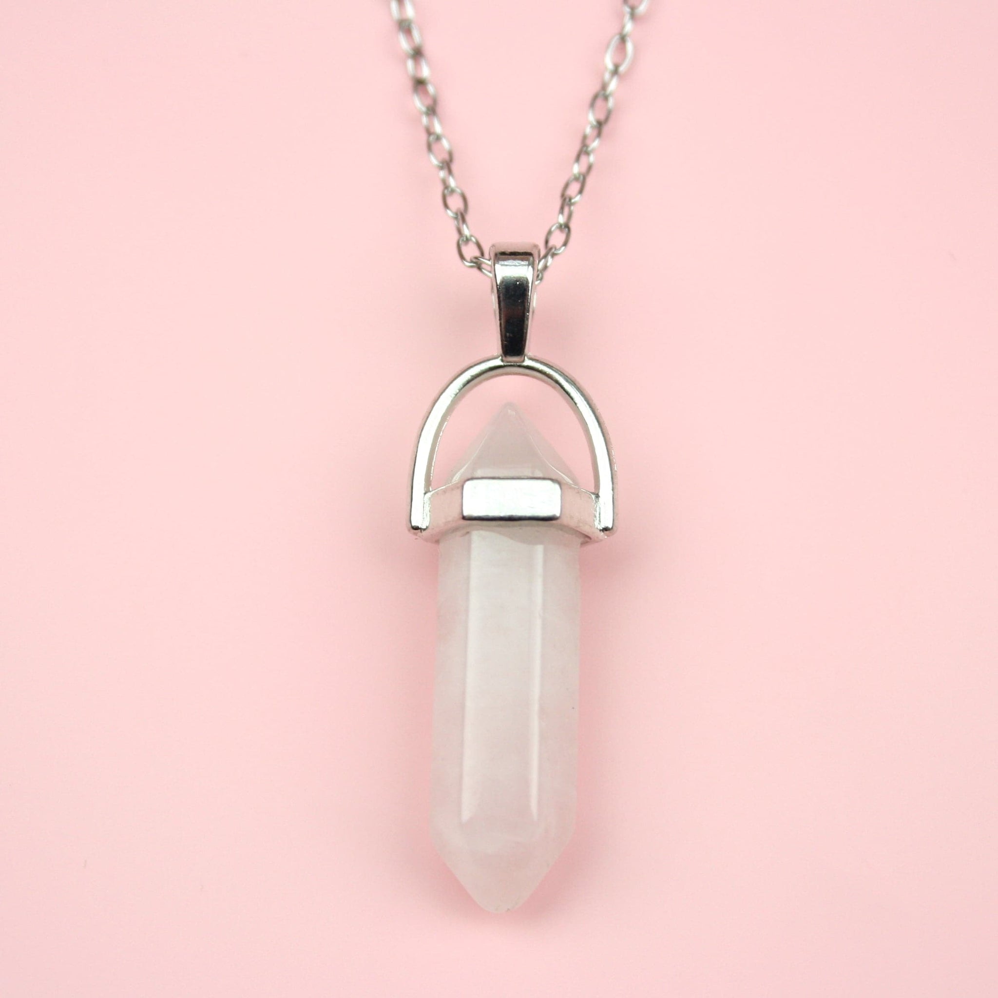 Quartz necklace outlet