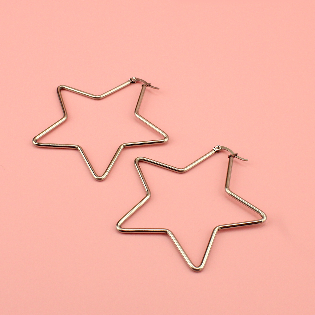 Star shaped stainless steel hoops